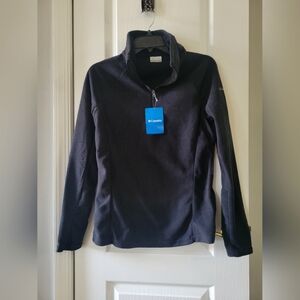 NWT Columbia Women's Glacial IV Half Zip Fleece Pullover Black Size Small